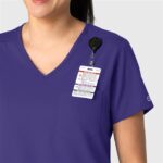 Wink Boundless Women's Tuck-In Scrub Top by WonderWink in various colors - view 4