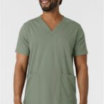 WonderWink Wink Boundless Men's V-Neck Scrub Tops in various colors