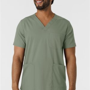 WonderWink Wink Boundless Men's V-Neck Scrub Tops in various colors
